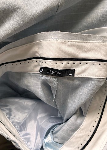 Beyaz Keten Kadın Blazer Ceket Pantolon Takım - Görsel 7