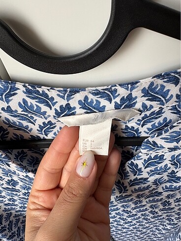 34 Beden mavi Renk Mini elbise h&m