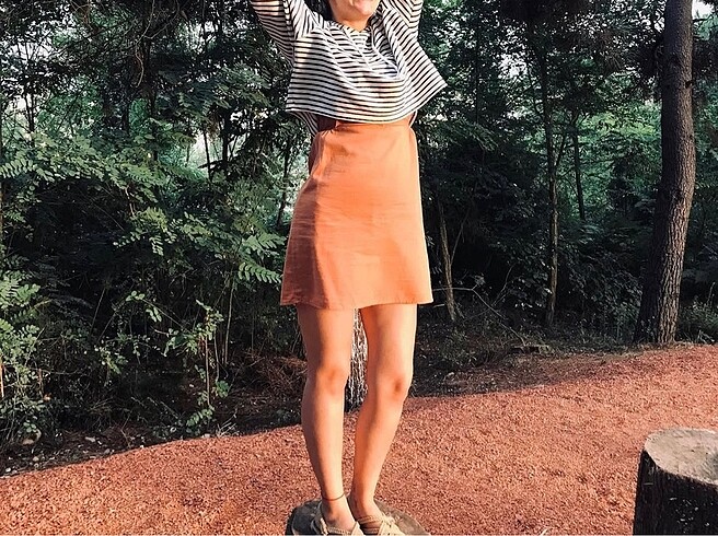 Diğer mini elbise taba renk