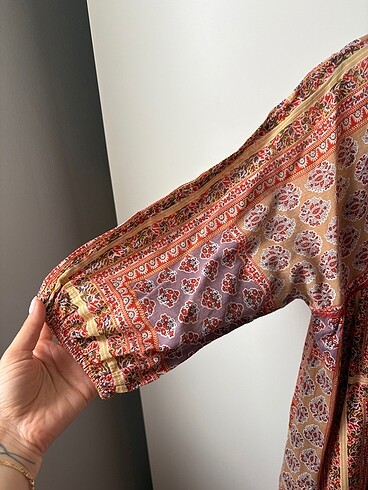 Mango çok renkli mini elbisd