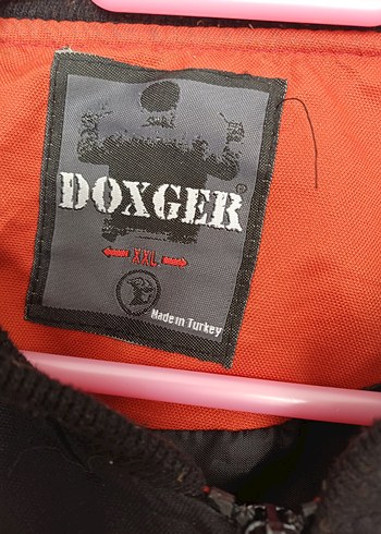 Erkek turuncu Siyah Fermuarlı Ceket - Görsel 3