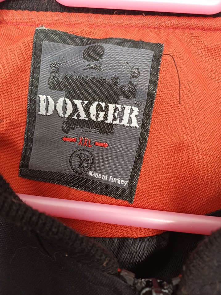 Erkek turuncu Siyah Fermuarlı Ceket - Görsel 3