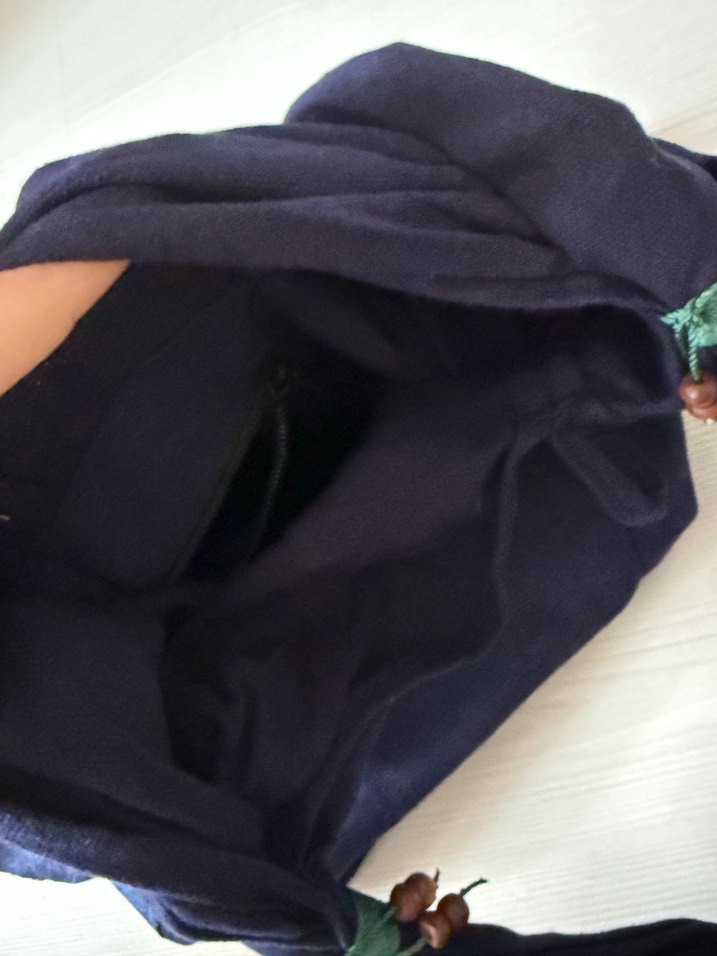 Nakışlı Bohem Kadın Kumaş Çanta - Görsel 3