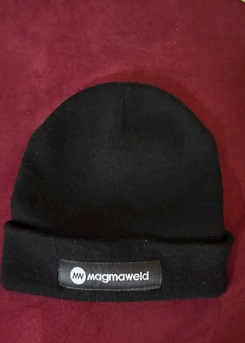 Gri Örgü Yün Kadın Bere CUTE Nakışlı - Görsel 3