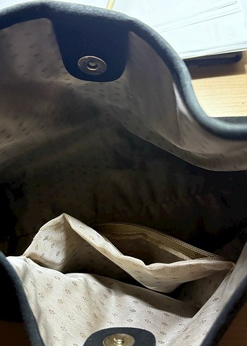 Siyah Süet Kadın Çanta - Görsel 3