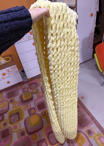 Kadın Örgü Bohem Tarzı Şal - Görsel 2