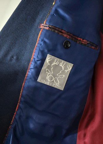 TOSS 52 Beden Özel Tasarım Kruvaze Ceket - Görsel 4