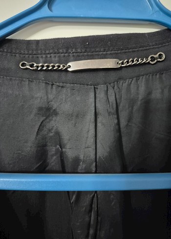 NetWork Deri Detaylı Tasarım Siyah Ceket - Görsel 3