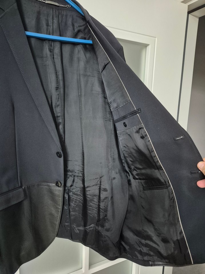 NetWork Deri Detaylı Tasarım Siyah Ceket - Görsel 2