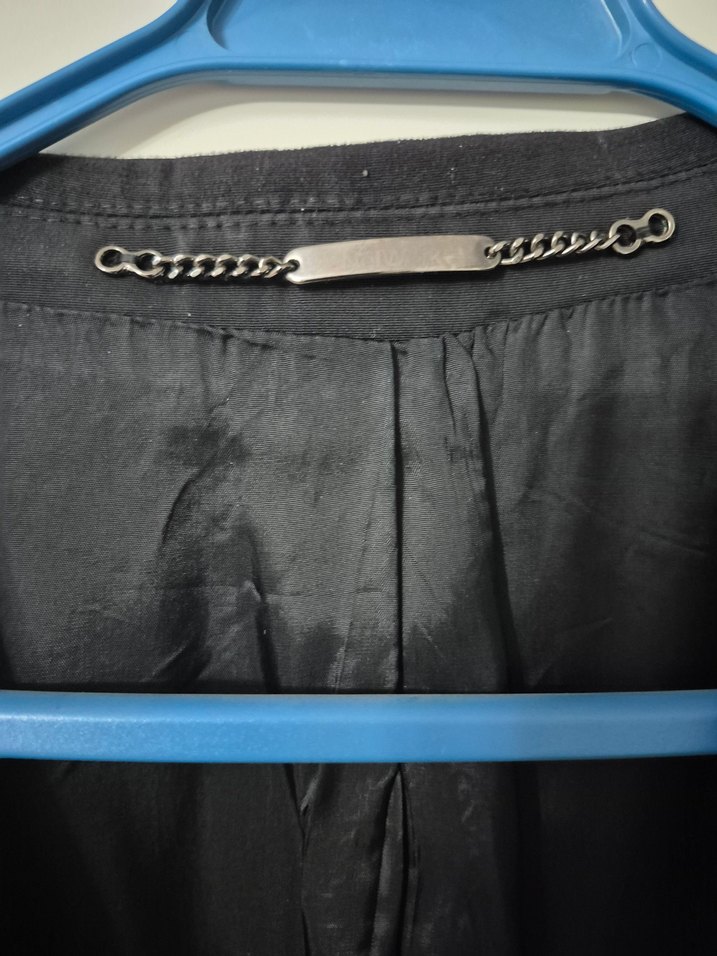 NetWork Deri Detaylı Tasarım Siyah Ceket - Görsel 3