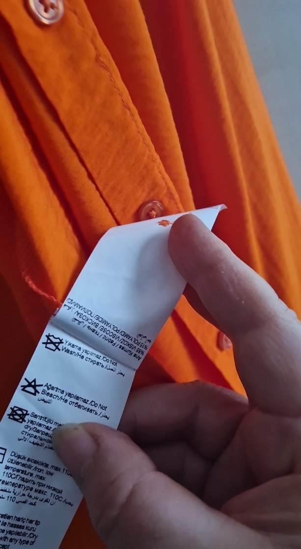 IPEKYOL Turuncu Düğmeli Kadın Gömlek - Görsel 4