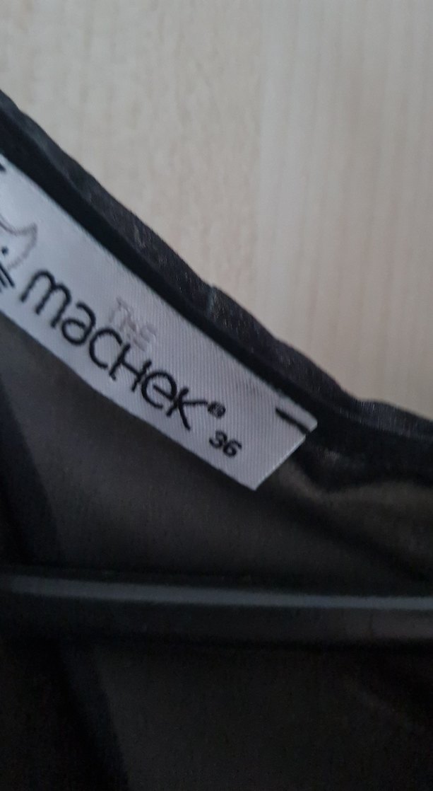 Siyah V Yakalı Uzun Kollu Drapeli Kadın Bluz - Görsel 2