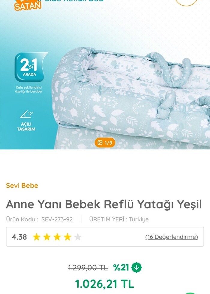 Bebek reflü yatağı - Görsel 4