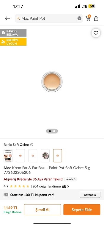 Paint pot soft ochre - Görsel 5