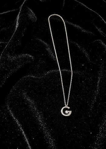 Zen Diamond Zen Pirlanta G Harf Pirlantali Kolye Maden Gumustur