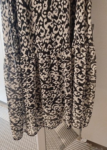 Bohem Yılan Desenli Uzun Elbise - Görsel 6