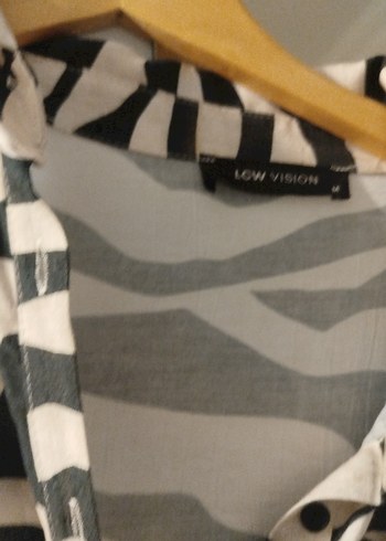 Zebra Desenli Uzun Kadın Elbise - Görsel 3