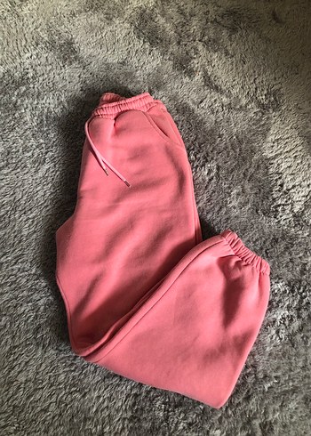 Pembe Rahat Kesim Kadın Eşofman Altı - Görsel 5