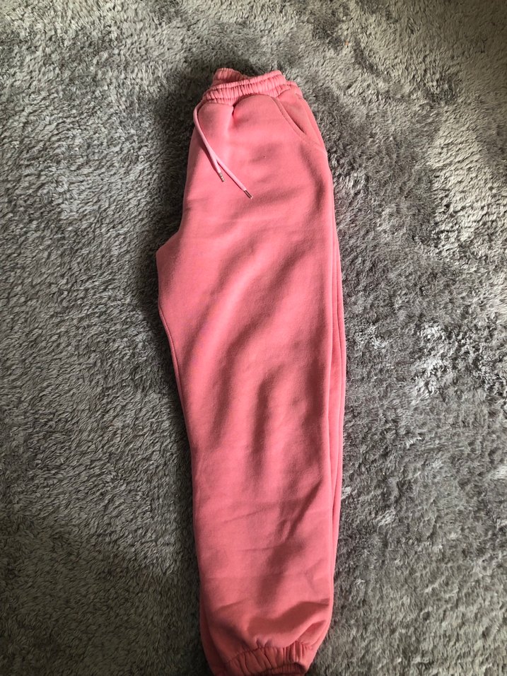 Pembe Rahat Kesim Kadın Eşofman Altı - Görsel 4