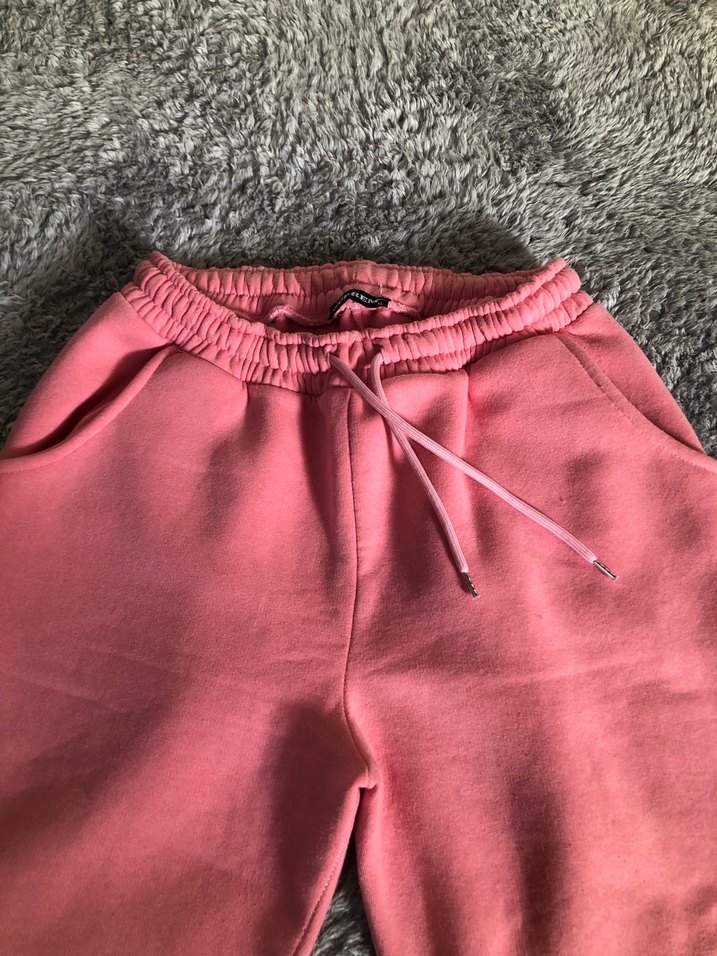 Pembe Rahat Kesim Kadın Eşofman Altı - Görsel 2