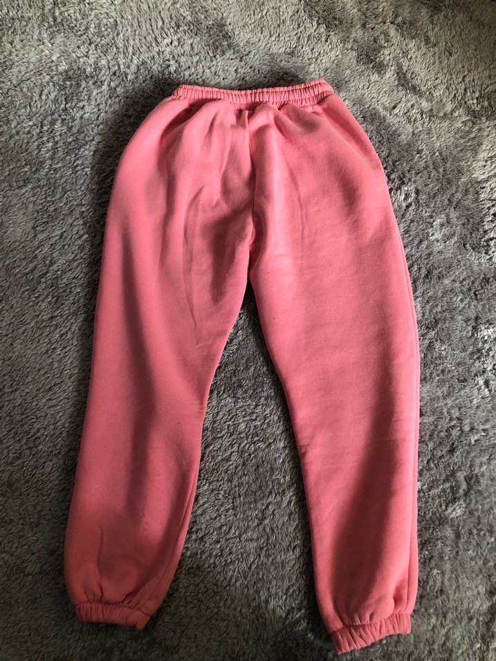 Pembe Rahat Kesim Kadın Eşofman Altı - Görsel 3