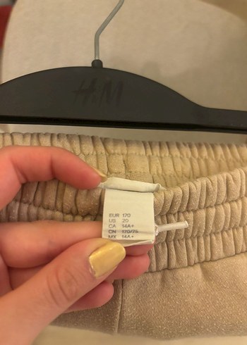 Bej Kadın Süet Jogger Pantolon - Görsel 6