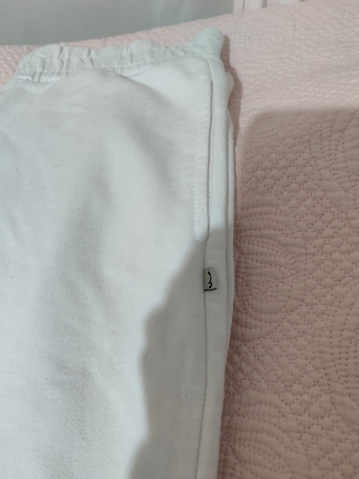 Kadın beyaz eşofman altı - Görsel 2