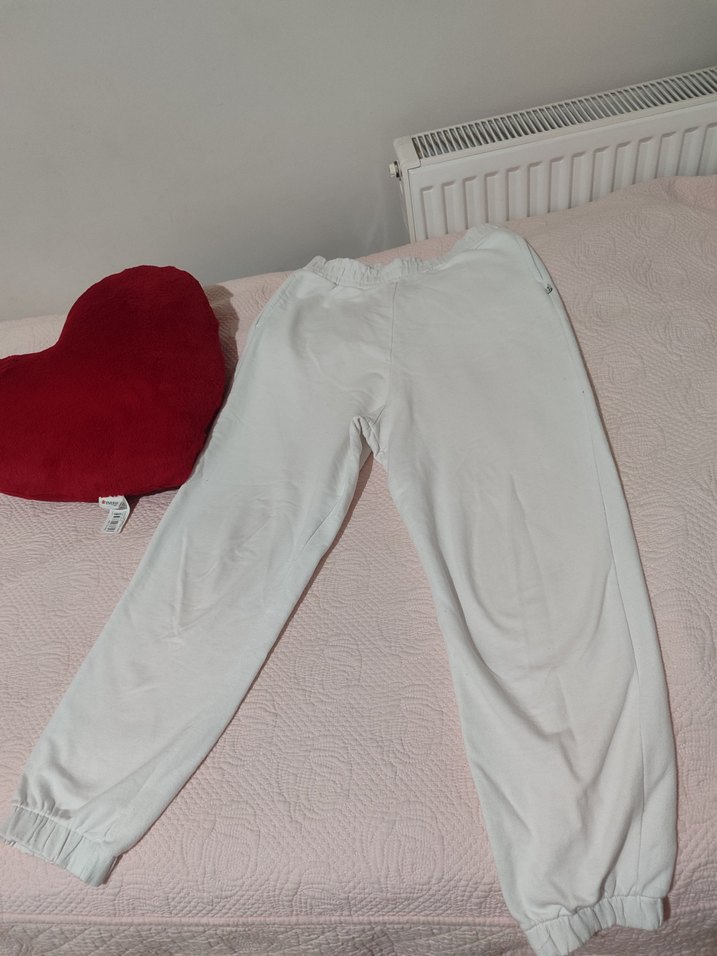 Kadın beyaz eşofman altı - Görsel 4