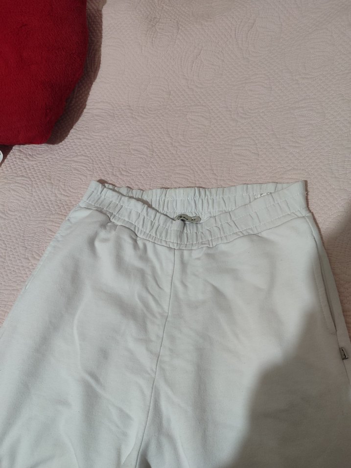 Kadın beyaz eşofman altı - Görsel 3