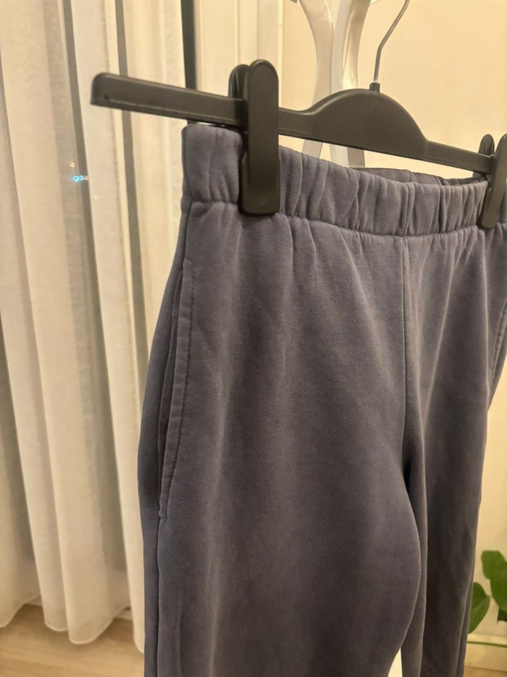 Kadın lacivert Rahat Kesim Midi Sweatpant - Görsel 2