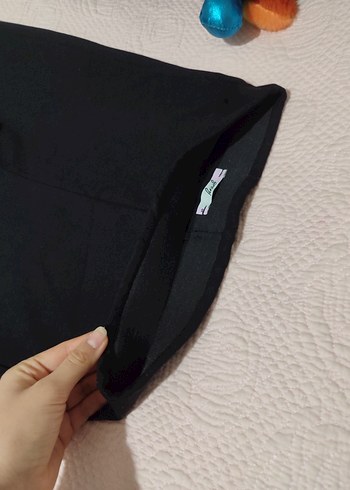 Siyah Kadın Yırtmaçlı İspanyol Paça tayt - Görsel 5