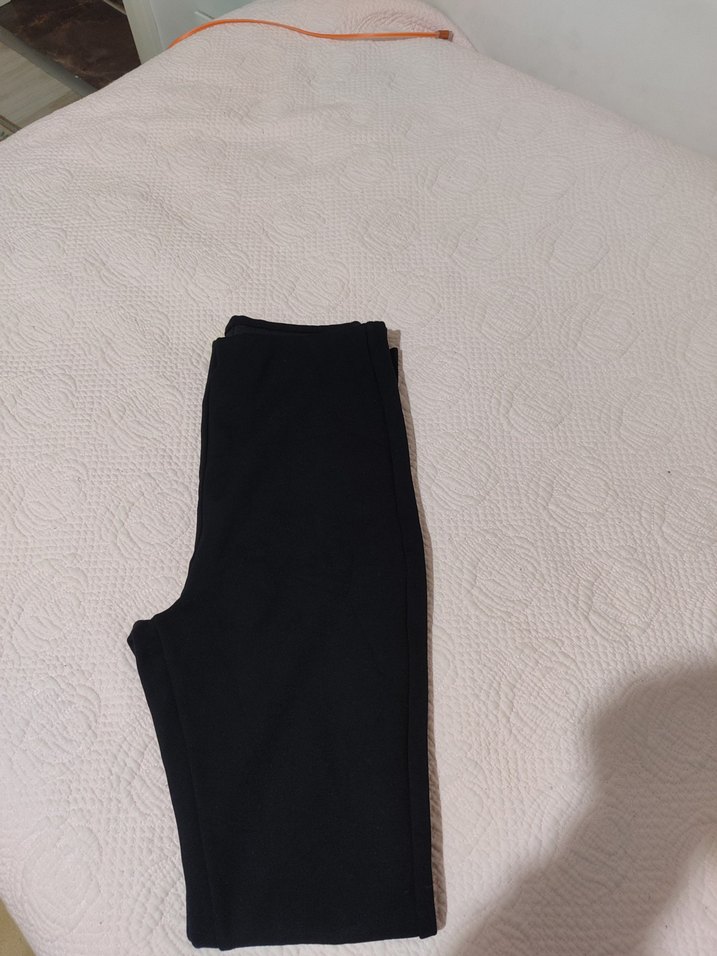 Siyah Kadın Yırtmaçlı İspanyol Paça tayt - Görsel 4