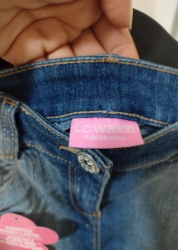 Kız Çocuk Koyu Denim Etek - Görsel 6