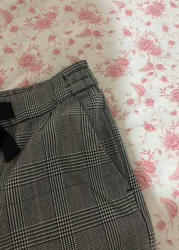 Gri Pamuklu Salaş Midi kız çocuk Kumaş Pantolon - Görsel 5