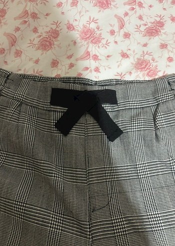 Gri Pamuklu Salaş Midi kız çocuk Kumaş Pantolon - Görsel 6