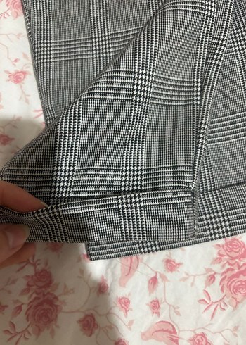 Gri Pamuklu Salaş Midi kız çocuk Kumaş Pantolon - Görsel 3