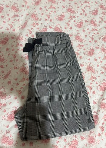 Gri Pamuklu Salaş Midi kız çocuk Kumaş Pantolon - Görsel 7