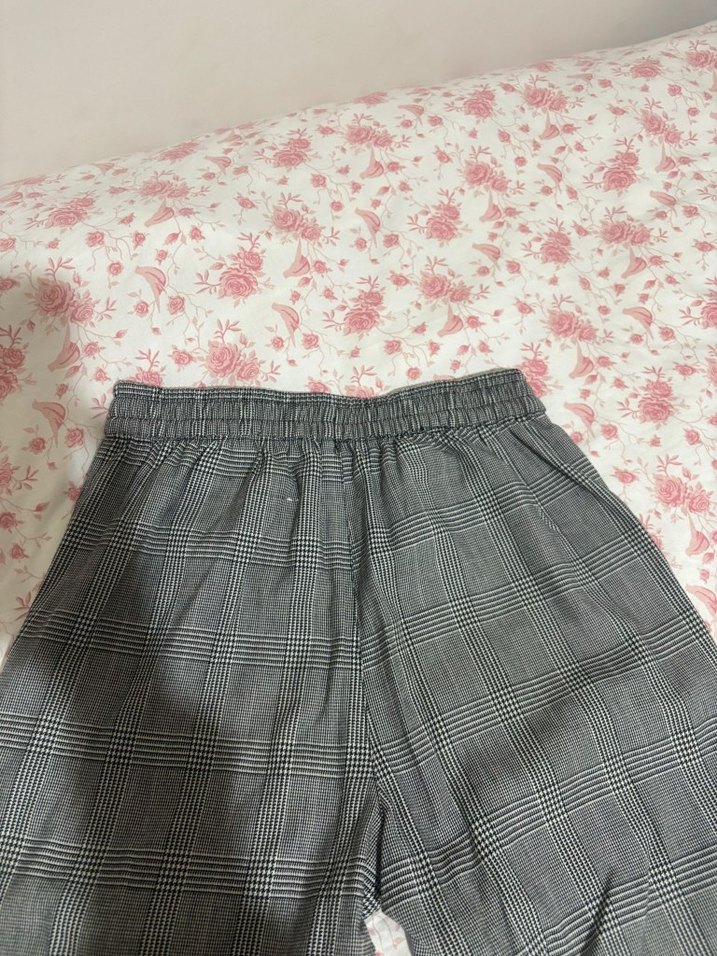 Gri Pamuklu Salaş Midi kız çocuk Kumaş Pantolon - Görsel 4