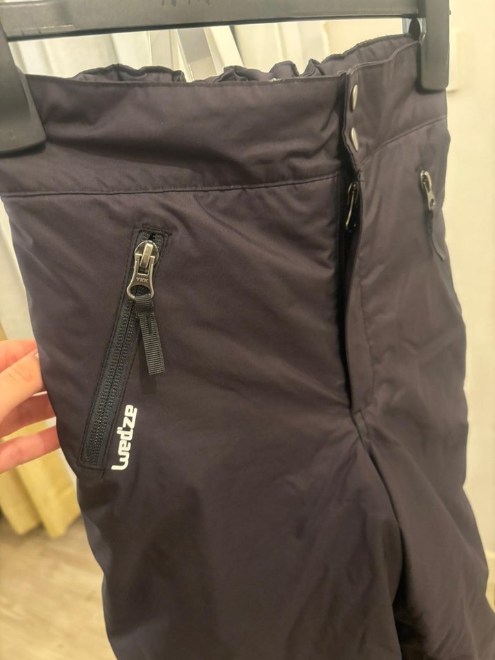 Siyah Bel Detaylı Unisex Kayak Pantolonu - Görsel 3