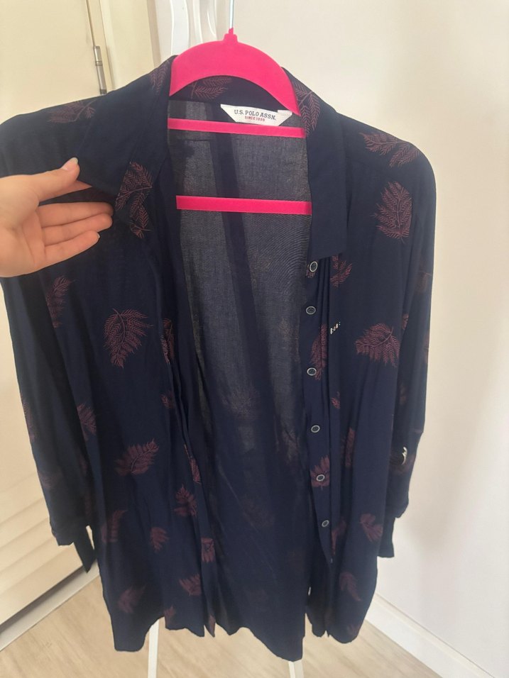 Düğmeli Siyah Uzun Kollu Kadın Gömlek - Görsel 4