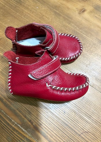 Kız Çocuk Deri İlk Adım Ayakkabısı - Görsel 4