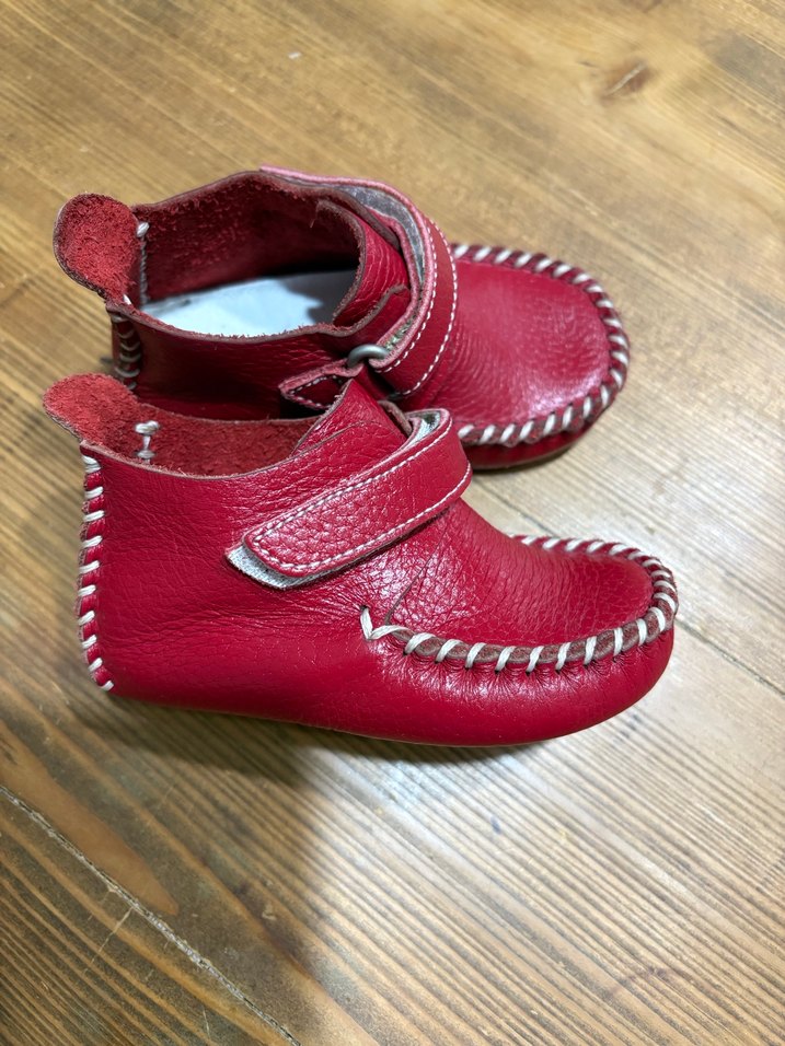 Kız Çocuk Deri İlk Adım Ayakkabısı - Görsel 4