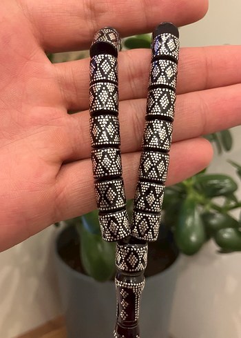 Full Gümüş İşlemeli Kesme Kehribar - Görsel 2