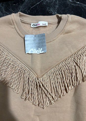 Püsküllü Kız Sweatshirt - Görsel 2