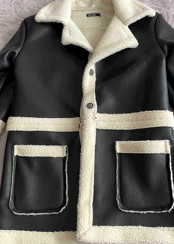 Siyah Deri Kadın Kürklü  Ceket - Görsel 11