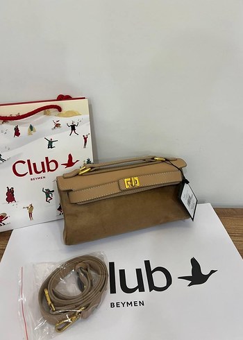 Beymen Kahverengi Süet Tokalı Kadın Çanta - Görsel 6