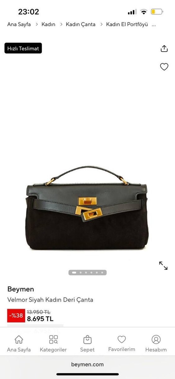 Beymen Kahverengi Süet Tokalı Kadın Çanta - Görsel 2