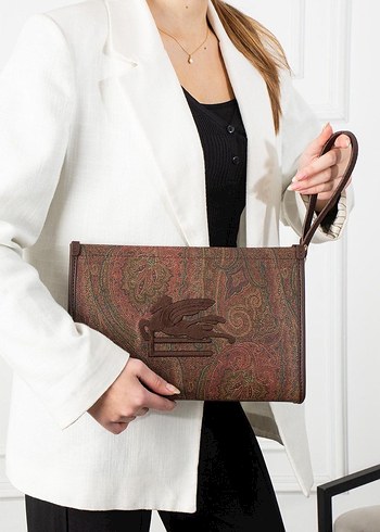 Beymen club..Nakışlı Deri Bohem Kadın Portföy Çanta - Görsel 4