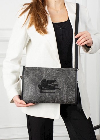 Beymen club..Nakışlı Deri Bohem Kadın Portföy Çanta - Görsel 5