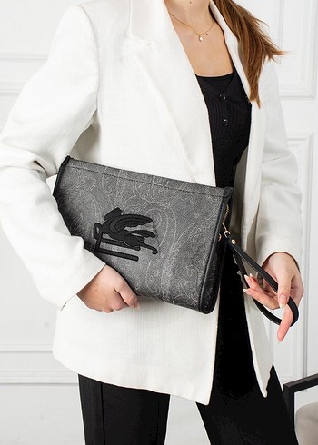 Beymen club..Nakışlı Deri Bohem Kadın Portföy Çanta - Görsel 7